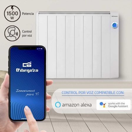 Orbegozo Emisor Térmico RRW 1500 WiFi 1500W Programable con Mando a Distancia